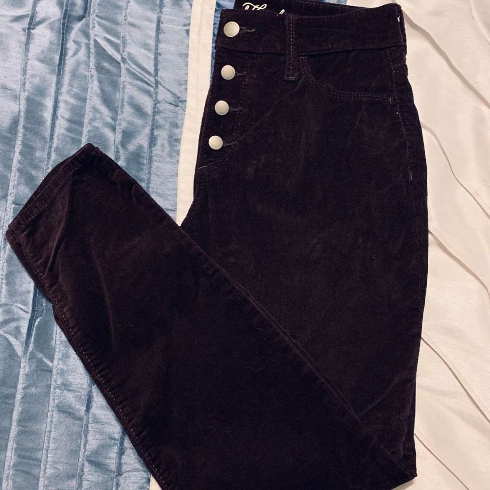 Velvet straight pants size 6/28r